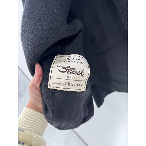 Vintage I. Imagnin & Co swing coat size XS wool mink 3 quart sleeves opera coat - Picture 3 of 9